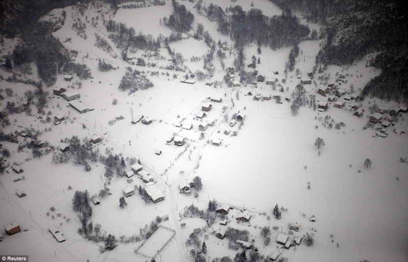Снегопад в Боснии и Герцеговине
